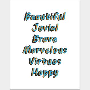 Positive values Posters and Art